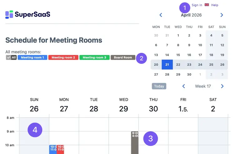 SuperSaaS Tour