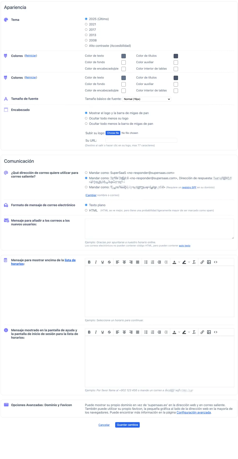 Disposición general