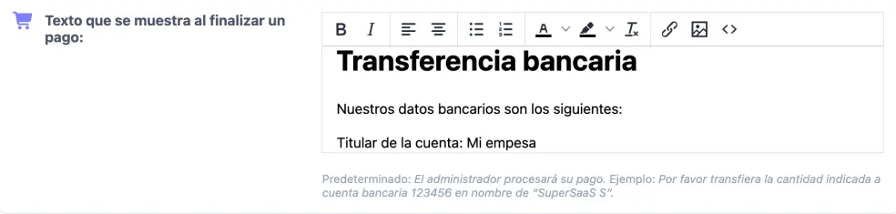 Modificar el mensaje en la pantalla de salida