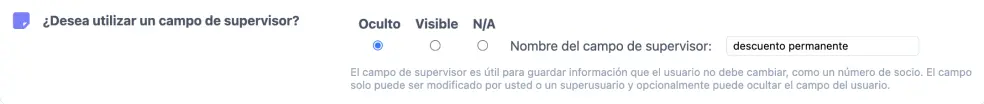 Campo de supervisor