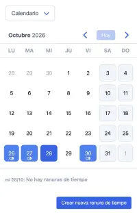 Software de reservas de tours de SuperSaaS en un móvil