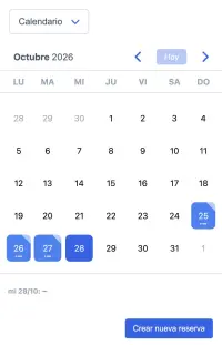 Sistema de reservas de alquiler de embarcaciones de SuperSaaS en un dispositivo móvil