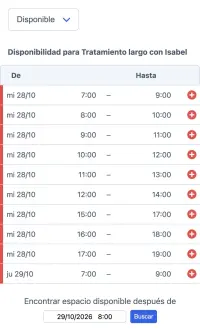 App de reservas de spa y bienestar de SuperSaaS en un móvil