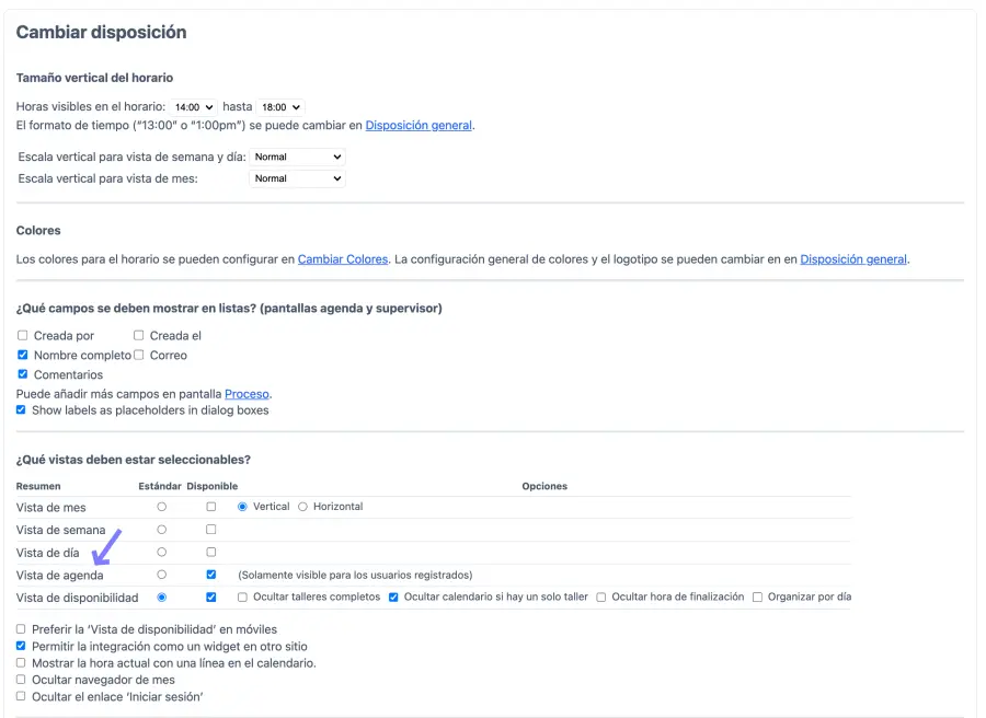 Horario de magdalenas simplificado