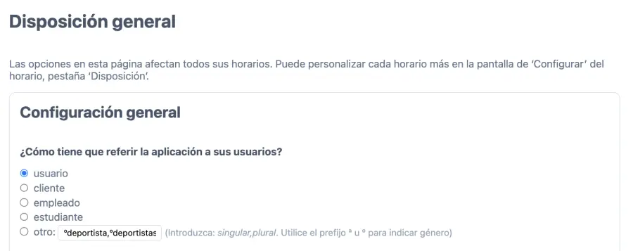 Definir términos para los usuarios de tu horario de citas de salón