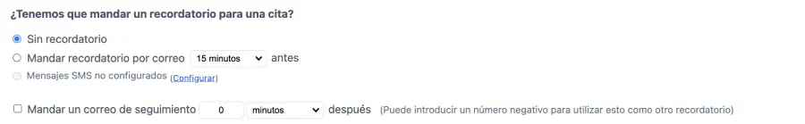 Enviar recordatorios automáticos personalizados en el sistema de reserva de citas de tu salón