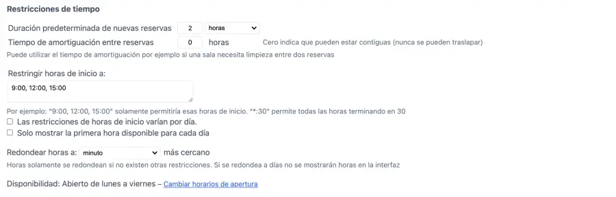 Restricciones