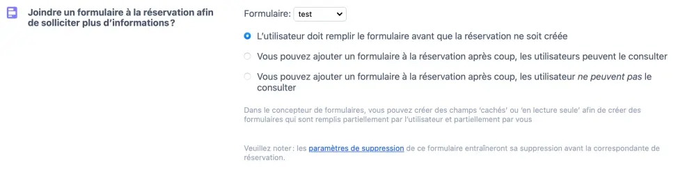 Lier un formulaire
