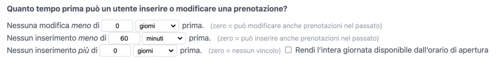 Quando si può prenotare?