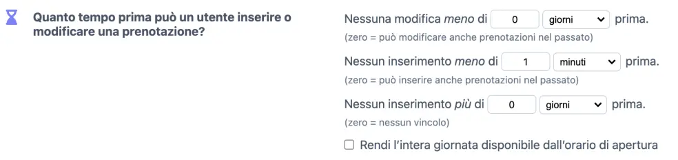 Quando si può prenotare?