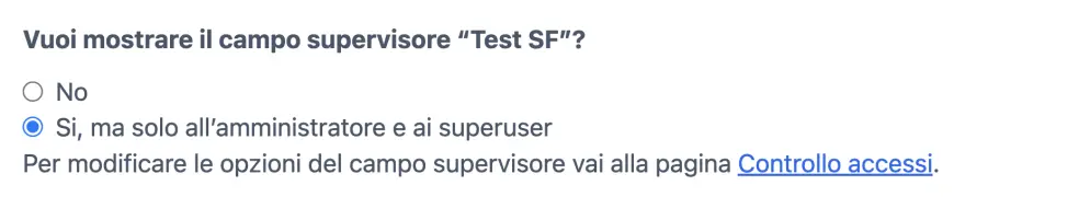 Campo supervisore