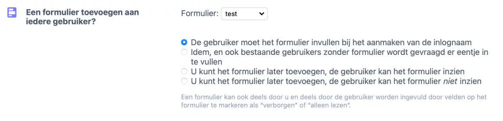 Een formulier toevoegen aan het registratieproces