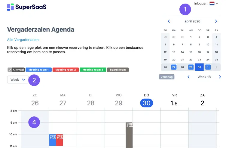 SuperSaaS Tour