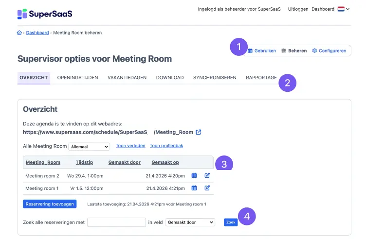SuperSaaS Tour