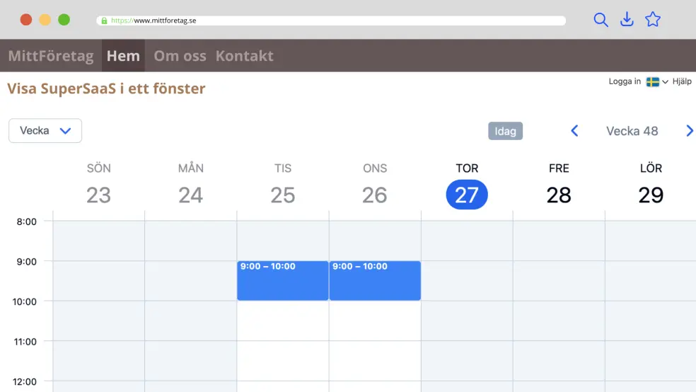 iframe-baserad integration