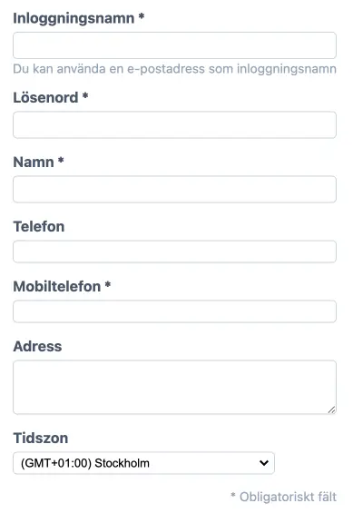 Val av tidszon