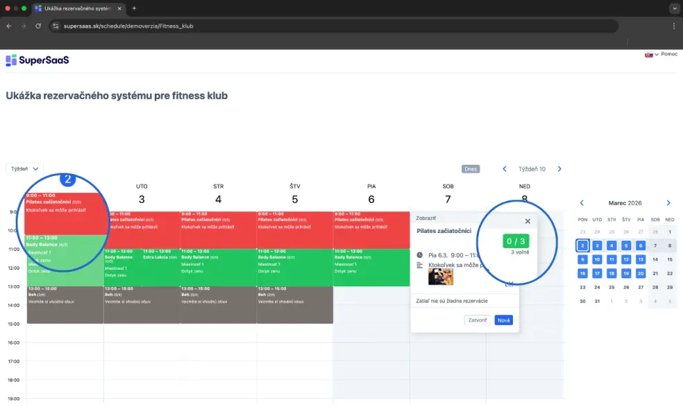 Príklad kapacitného rozvrhu