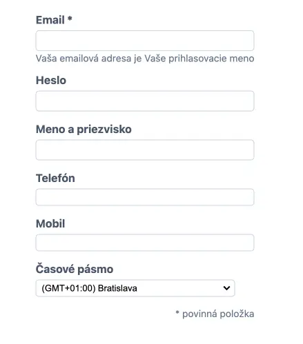 Výber časového pásma