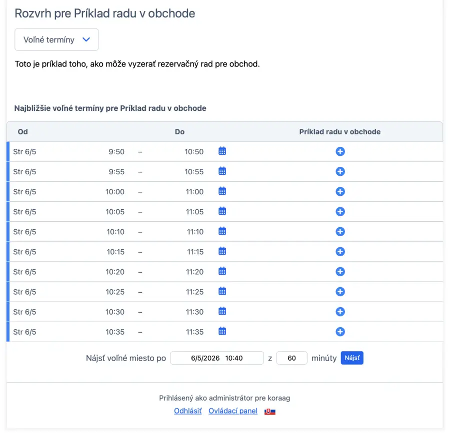 Virtuálna čakáreň na mobile