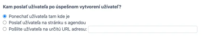 pridanie presmerovacej URL na váš web